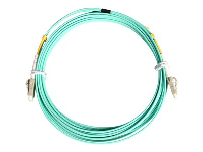 Startech.com Cable de 10m de Fibra Óptica Multimodo OM3 LC a LC UPC - Full Duplex 50/125µm - para Redes de 100G - LOMMF/VCSEL - Pérdida Baja al Insertar <0.3dB - Cable LSZH A50FBLCLC10