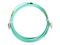 Startech.com Cable de 5m de Fibra Óptica Multimodo OM3 LC a LC UPC - Full Duplex 50/125µm - para Redes de 100G - LOMMF/VCSEL - Pérdida Baja al Insertar <0.3dB - Cable LSZH A50FBLCLC5