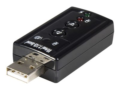 Tarjeta de Sonido 7,1 Virtual USB Externa Adaptador Conversor ICUSBAUDIO7