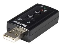 Tarjeta de Sonido 7,1 Virtual USB Externa Adaptador Conversor ICUSBAUDIO7
