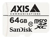 AXIS Surveillance - tarjeta de memoria flash - 64 GB - microSDXC