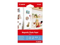 Canon Magnetic Photo Paper MG-101 - papel de fotografía magnético - brillante - 5 hoja(s) - 100 x 150 mm - 670 g/m²