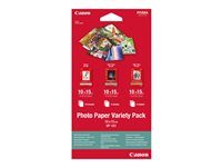 Canon Variety Pack VP-101 - kit de papel fotográfico - 15 hoja(s) - 100 x 150 mm