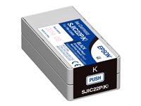 Epson SJIC22P(K) - negro - original - cartucho de tinta