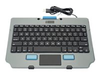 Gamber Johnson Rugged Lite - teclado - con panel táctil - alemán