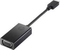Conversor HP 4SH06AA/ USB Tipo-C Macho - VGA Hembra/ 7.6cm/ Negro