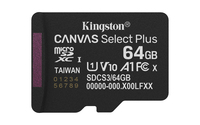 64GB MICROSDXC CANVAS SELECT+  CARDGEN3 100R A1 SINGLE PACK W/O ADP