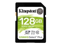 Kingston Canvas Select Plus - tarjeta de memoria flash - 128 GB - SDXC UHS-I