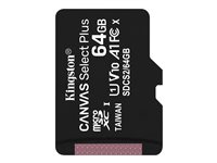 Kingston Canvas Select Plus - tarjeta de memoria flash - 64 GB - microSDXC UHS-I