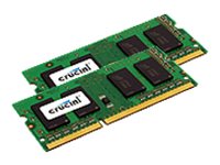 Crucial - DDR3L - kit - 4 GB: 2 x 2 GB - SO DIMM de 204 contactos - 1600 MHz / PC3-12800 - sin búfer