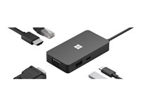 Microsoft USB-C Travel Hub - estación de conexión - USB-C - VGA, HDMI - GigE