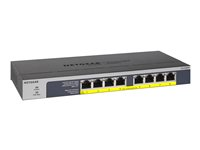 NETGEAR GS108LP - conmutador - 8 puertos - montaje en rack