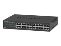 NETGEAR GS324v2 - conmutador - 24 puertos - sin gestionar - montaje en rack