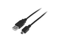 StarTech.com Cable USB de 1m para Cámara - 1x USB A Macho - 1x Mini USB B Macho - Adaptador Negro - cable USB - USB a mini USB tipo B - 1 m