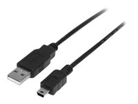 StarTech.com Cable USB de 50cm para Cámara - 1x USB A Macho - 1x Mini USB B Macho - Adaptador Negro - cable USB - USB a mini USB tipo B - 50 cm