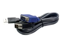 TRENDnet TK CU15 - cable de teclado / vídeo / ratón (KVM) - 4.5 m