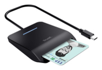 Lector de DNI Trust Primo 26061/ USB Tipo-C/ Negro