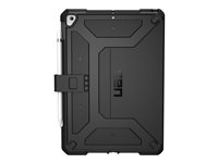UAG Rugged Case for iPad 10.2-in (7/8 Gen, 2019/2020) - Metropolis Black - carcasa trasera para tableta