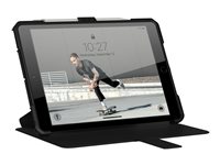UAG Rugged Case for iPad 10.2-in (7/8 Gen, 2019/2020) - Metropolis Black - con tapa para tableta