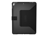 UAG Rugged Case for iPad 10.2-in (7/8 Gen, 2019/2020) - Scout w/ Folio Black - con tapa para tableta
