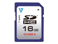 V7 VASDH16GCL4R - tarjeta de memoria flash - 16 GB - SDHC