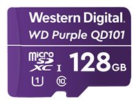 WD Purple SC QD101 WDD128G1P0C - tarjeta de memoria flash - 128 GB - microSDXC UHS-I