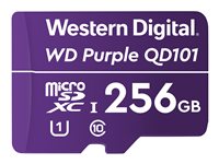 WD Purple SC QD101 WDD256G1P0C - tarjeta de memoria flash - 256 GB - microSDXC UHS-I