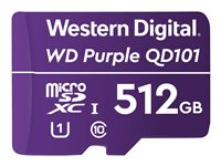 WD Purple SC QD101 WDD512G1P0C - tarjeta de memoria flash - 512 GB - microSDXC UHS-I