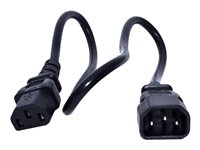 Zebra - cable de alimentación - IEC 60320 C13 a IEC 60320 C14 - 50 cm