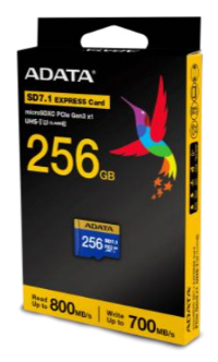 A-DATA ADATA Extreme microSDXC 256GB SD7.1 Gen3x1 Switch2 UD256GEX3L1-C