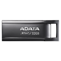 A-DATA ADATA Lapiz USB UR340 32GB USB 3.2 Metal Black AROY-UR340-32GBK