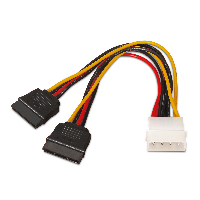 AISENS Cable Alimentación SATA Aisens A131-0158/ Molex 4 PIN Macho - SATA Hembra/ Hasta 54W/ 16cm A131-0163