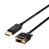 Aisens CABLE VERSOR DISPLAYPORT A VGA CABLDP/M-VGA/M BLACK 2.0M A125-0365