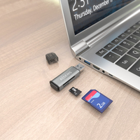Aisens CARD READER SD MICROSD MMC     PERPRS-MMC MMC MICRO USB-A GREY ASCR-2A09-GR