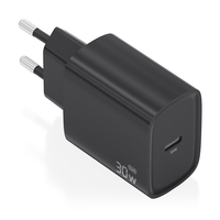 Aisens CARGADOR GAN 30W USB-C PD3.0   CHARNEGRO A110-0951