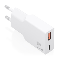 Aisens CARGADOR GAN ULTRA DELGADO 20W CHAR20W USB-C PD3.0 QC4.0 USB QC3.0 A110-0998