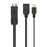 Aisens CONVERTER ACTIVO HDMI 2.0 A DP CABLV1.2 HDMI/M-USB/M-DP/H BLACK 10C A122-0642