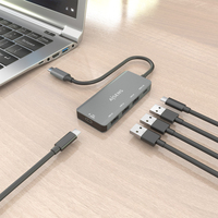 HUB USB-C 3.1 USB-C/F PD 100W  CPNTUSB-C/F 3.0 3XUSB-A/F 2.0 15CM A109-0945