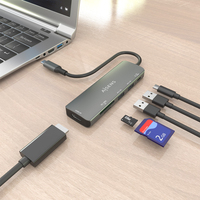 USB-C DOCK 6 EN 1 GRIS USB-C   ACCS1XHDMI 2XUSB-A 1XUSB-C 1XSD MSD ASUC-6P023-GR