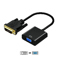 Aisens VERSOR DVI-D A VGA 24+1        CABLM-HDB15/H BLACK 10CM A147-0352