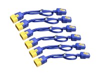 Schneider Electric Color Coded Locking Power Cords - cable de alimentación - IEC 60320 C20 a IEC 60320 C19 - 61 cm