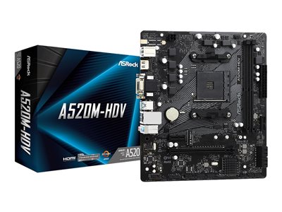  ASROCK  A520M-HDV - placa base - micro ATX - Socket AM4 - AMD A52090-MXBE50-A0UAYZ