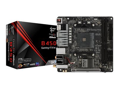  ASROCK  Fatal1ty B450 Gaming-ITX/ac - placa base - mini ITX - Socket AM4 - AMD B45090-MXB870-A0UAYZ