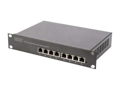  ASSMANN - DIGITUS NETWORK DIGITUS Professional DN-60013 - conmutador - 8 puertos - sin gestionar - montaje en rackDN-60013