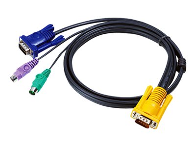  ATEN  2L-5202P - cable de teclado / vídeo / ratón (KVM) - 1.8 m2L-5202P