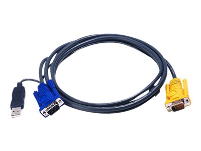  ATEN  2L-5202UP - cable de teclado / vídeo / ratón (KVM) - 1.8 m2L-5202UP