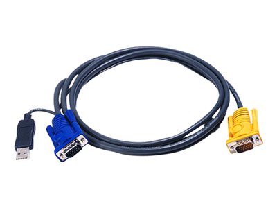  ATEN  2L-5203UP - cable para vídeo / USB - 3 m2L-5203UP