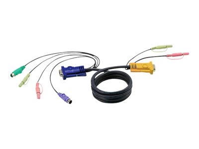  ATEN  2L-5302P - cable para teclado/ratón/vídeo/audio - 1.83 m2L-5302P