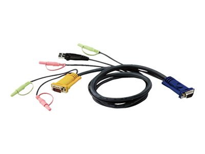  ATEN  2L-5302U - cable para teclado/ratón/vídeo/audio - 1.83 m2L-5302U