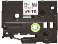 Brother Cinta TzeFX241 Texto Negro/Blanco 18mm TZeFX241